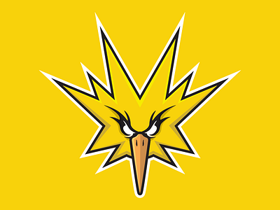 Team Instinct instinct logo pokemon go yellow