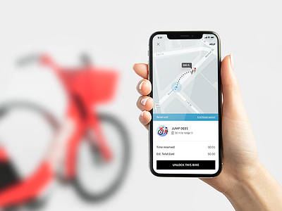 Uber Bike App Design app bike electronic bike jump san francisco uber uber bike ui ux