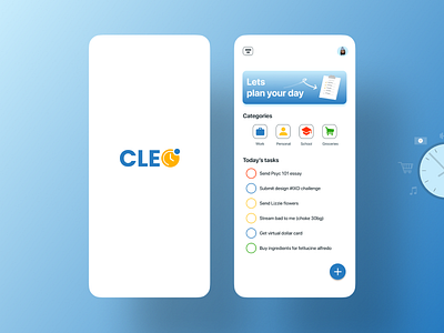 CLEO app branding design flat graphic design logo minimal mobile ui ux