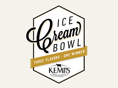 Kemps Ice Cream Bowl Flavor Vote Concept branding campaign design ice cream icon local logo minnesota packaging typography