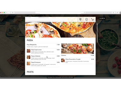 Demo Online Ordering and Reservation Software for Restaurants ui