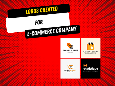 Logos created for E-commerce company branding graphic design logo
