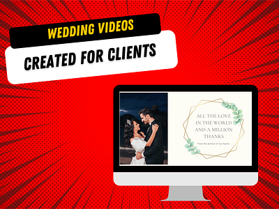 Wedding videos created for clients animation branding graphic design motion graphics