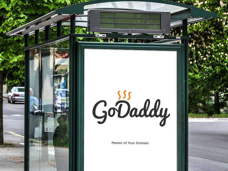 Go Daddy Now typography identity design branding logo design logo