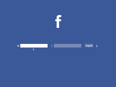 Facebook Login blue facebook login ui ux website