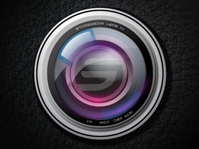 Stung Lens backgrounds camera icons leather lens stung