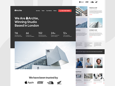 Developer Portofolio Landing Page - Archie