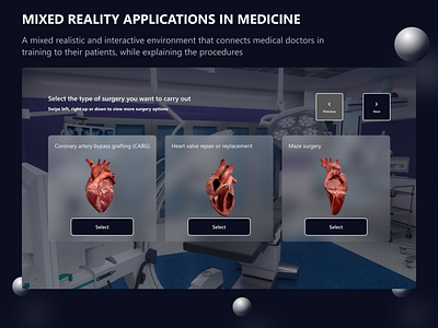 Mixed Reality Applications in Medicine