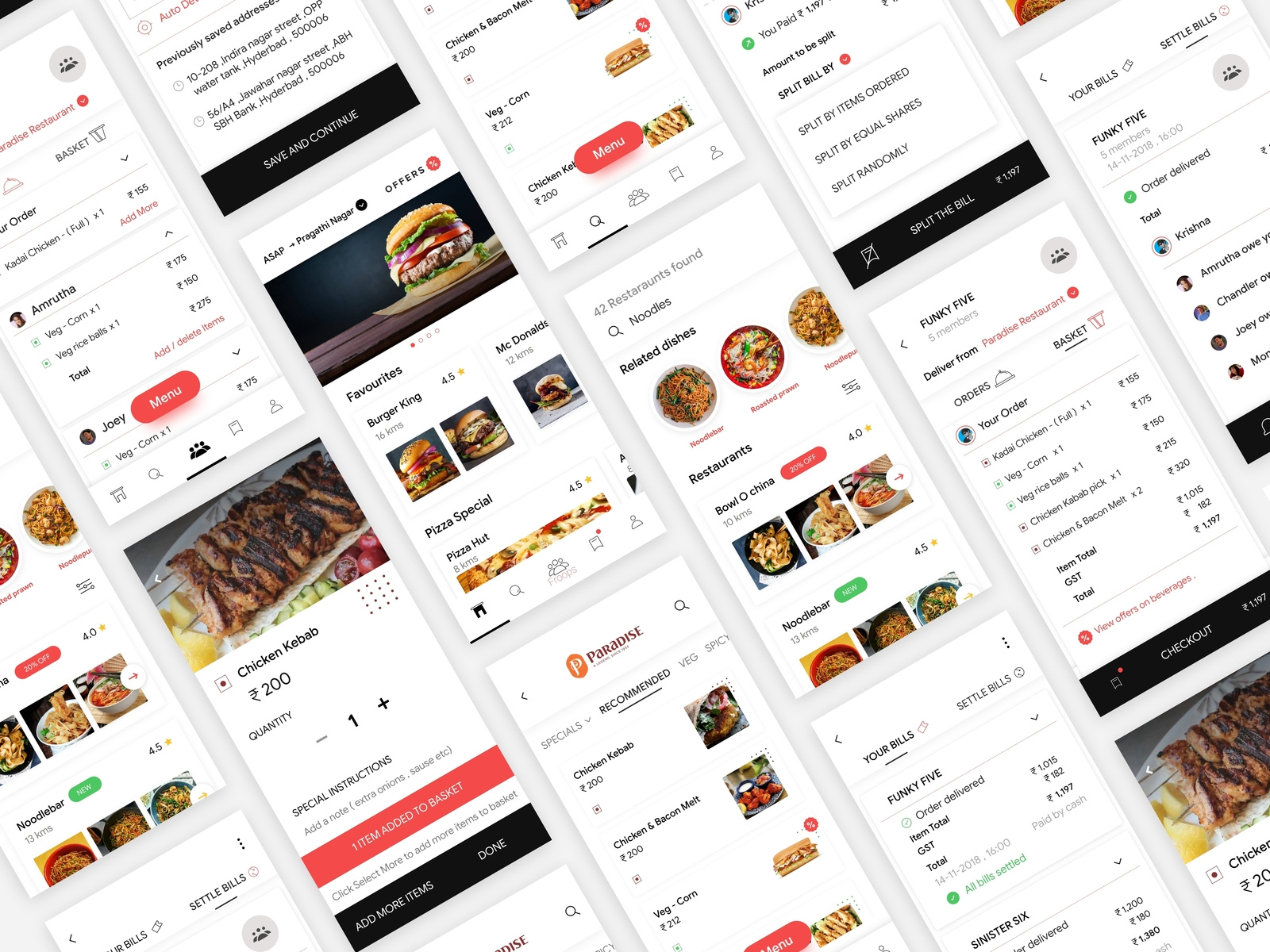 Froop food delivery app for Groups by krishna celupuri on Dribbble