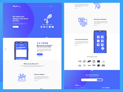 Illustro. Website Design adobe xd daily ui daily ui challenge homepage design singlepage sketchapp trend 2019 ui design ui kit ui ux webdesigner website website concept