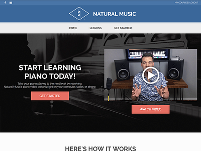 Natural Music Website natural music peoria peoria il piano lessons website website design