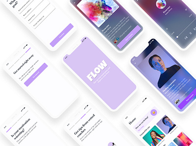 Case study - FLOW App app mobile ui ux