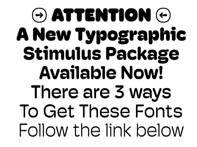 New Hoss Grotesk Stimulus Package