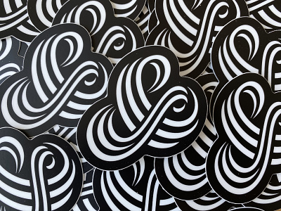 Tri-Line Ampersand Sticker ampersand custom goods illustration lettering pencil pushers sticker typography