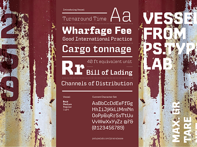 Vessel PreRelease font fonts graphic design prerelease pstype type typeface typography vessel