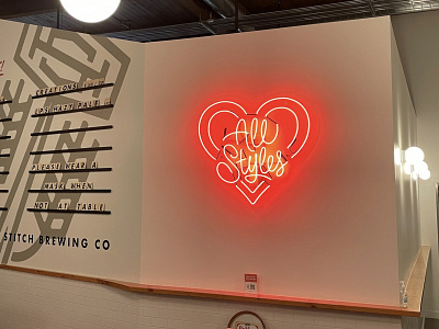 Love All Styles Neon all styles beer brewery love neon neon sign