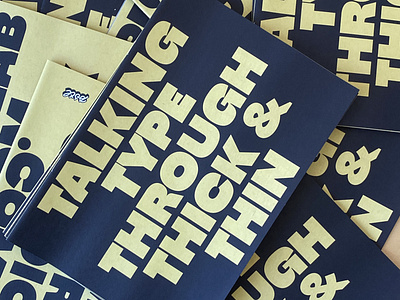 Through Thick & Thin book custom design font fonts newspaper specimen thick and thin type