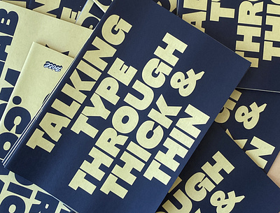 Through Thick & Thin book custom design font fonts newspaper specimen thick and thin type