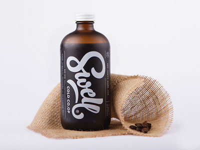 Swell Cold Brew coffee cold brew identity lettering logotype package design
