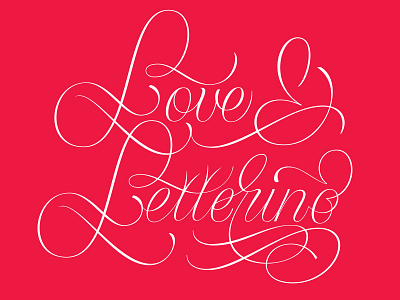 Love & Lettering custom february lettering love script