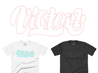 Path to Victory T-Shirt bezier curves lettering tshirt victory