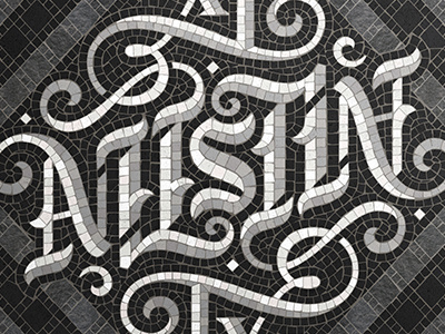 Austin Ambigram Fauxsaic