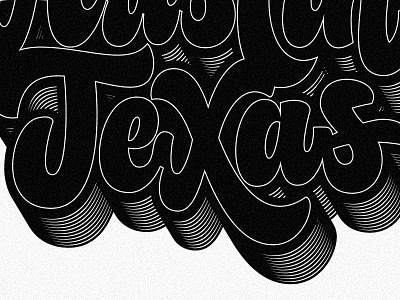 Austin, Texas austin bold custom lettering screenprint texas tshirt