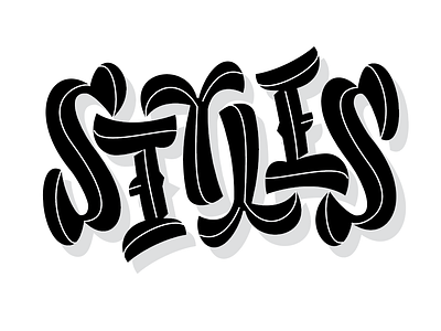Styles Ambigram ambigram flip illustration lettering pencil pushers rotate style points styles vector