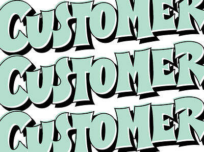 Customer Appreciation bounce custom customer illustration lettering lettering art pencil pushers vector