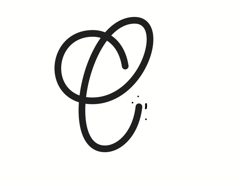 C what I did there animate c gif lettering script