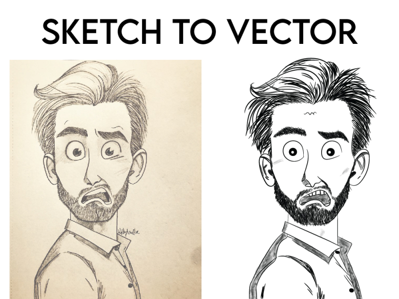 Sketch/Image To Vector by Talha Ajmal on Dribbble