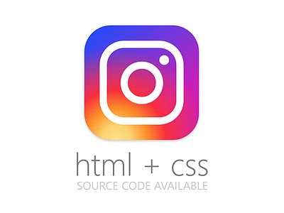 Instagram's new logo in CSS (with Source Code) css experiment html instagram logo web