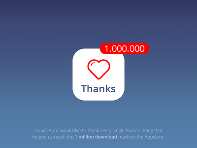 Thanks 1 Million Downloads apple apps development ios ios8 ui watch