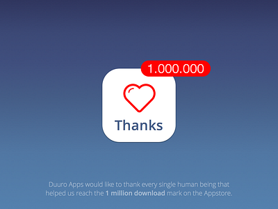 Thanks 1 Million Downloads