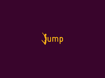 Jump concept graphic design jump logo logo design simple