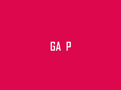 Gap concept gap graphic design logo logo design simple