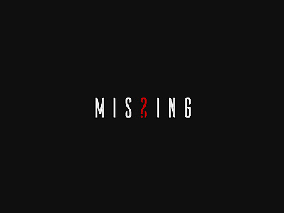 Missing concept graphic design logo logo design logotype minimalistic missing simple