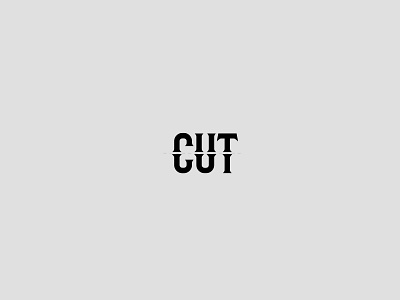 Cut concept cut graphic design logo logo design logotype minimalistic simple