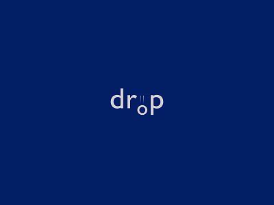 Drop concept drop graphic design logo logo design logotype minimalistic simple