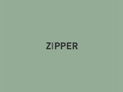Zipper concept graphic design logo logo design logotype minimalistic negativespace simple zipper