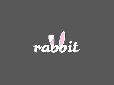 rabbit concept graphic design logo logo design logotype minimalistic rabbit simple