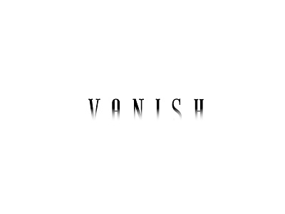 Vanish blackandwhite concept graphic design logo logo design logotype minimalistic simple vanish