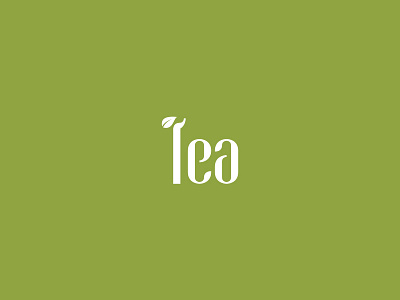 Tea bio concept graphic design green logo logo design minimalistic tea
