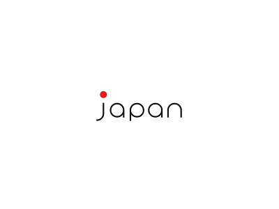 Japan black and white concept graphic design japan logo logo design minimalistic red