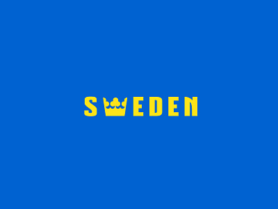 Sweden concept flag graphic design logo logo design minimalistic sweden swedenlogo