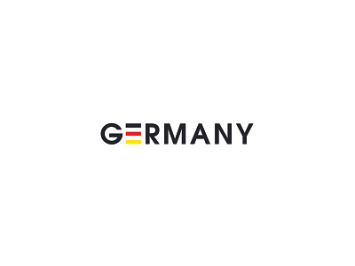 Germany black concept flag germany graphic design logo logo design minimalistic red yellow