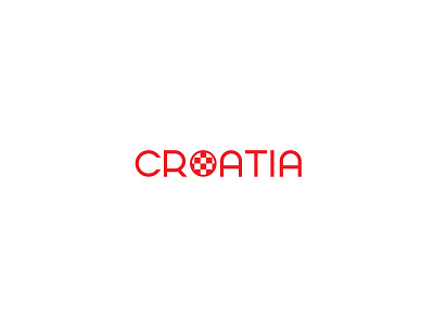 Croatia concept croatia flag graphic design logo logo design minimalistic red