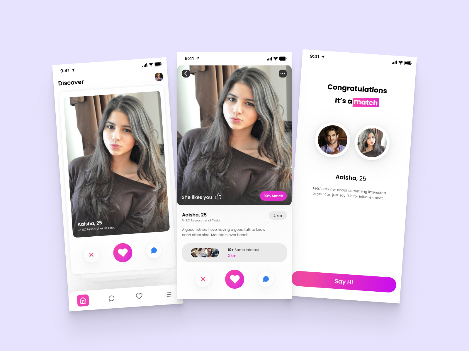 Mobile Dating App by Vishal Lackwan on Dribbble