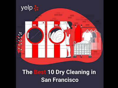 Yelp. A banner for advertising on Instagram for Yelp. adobe xd advertising design instagram yelp