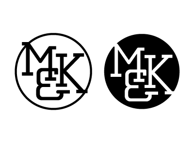 M&K ligature monogram